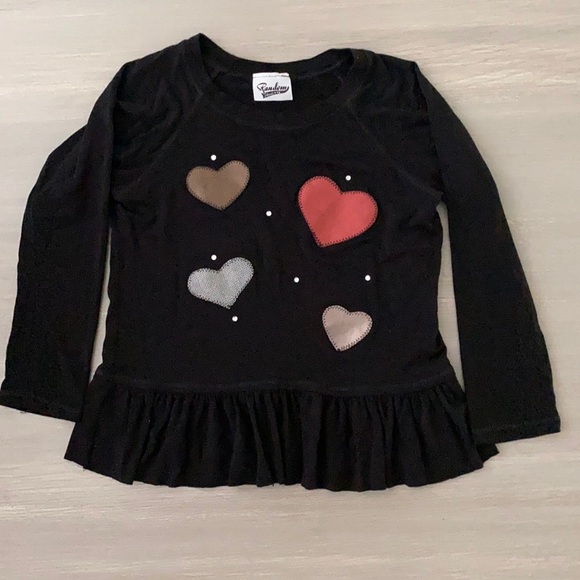 Random Hearts Long Sleeve Shirt - Picture 1 of 4